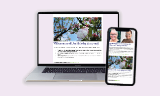 En dator och en mobil som innehåller senaste nyheterna från Nka 