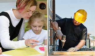 Personer som arbetar med olika saker