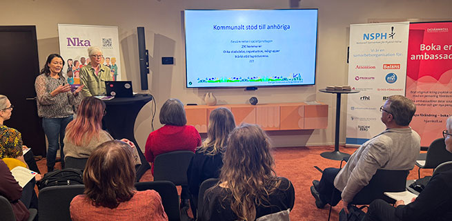 Deltagare och föreläsare på plats i Stockholm