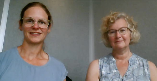 Ulrika Granér och Inga-Lill Winqvist föreläser om utmanande beteenden som kan uppstå vid kognitiv sjukdom/demens.