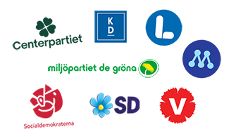 Riksdagspartiernas loggor
