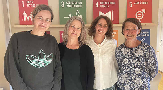 Anna Pella, Anna-Karin Andersson, Lotta Frécon och Mona Pihl.