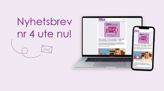Nyhetsbrevet syns på en dator och mobil.