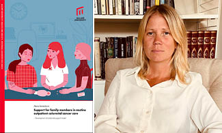 Omslag avhandling och Maria Samuelsson.