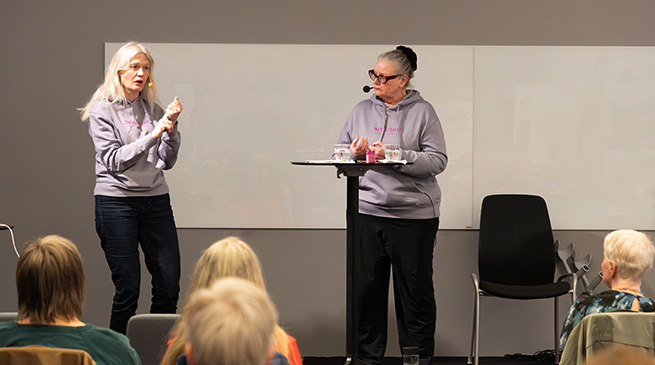 Åsa Jonsson och Elisabeth Krogh.