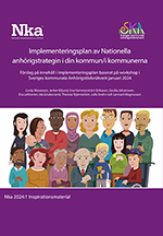 Omslag implementeringsokan av den nationella anhörigstrategin.
