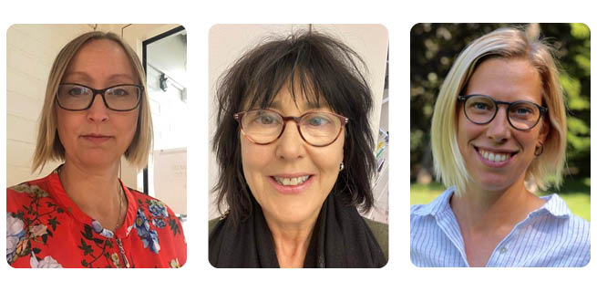 Linda Mosesson, Eva Lehtonen, Ingrid Lindholm